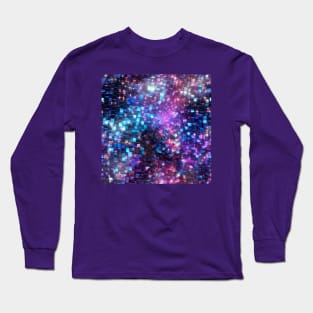 psychedelic 3D pattern of stars Long Sleeve T-Shirt